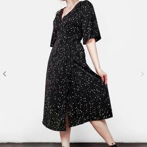 DISTURBIA WRAP CONSTELLATION DRESS